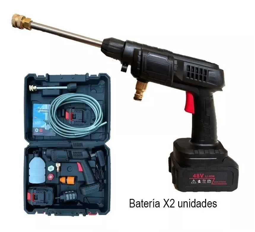 Hidrolavadora Inalámbrica Portátil Recargable 48V – 2 Baterías