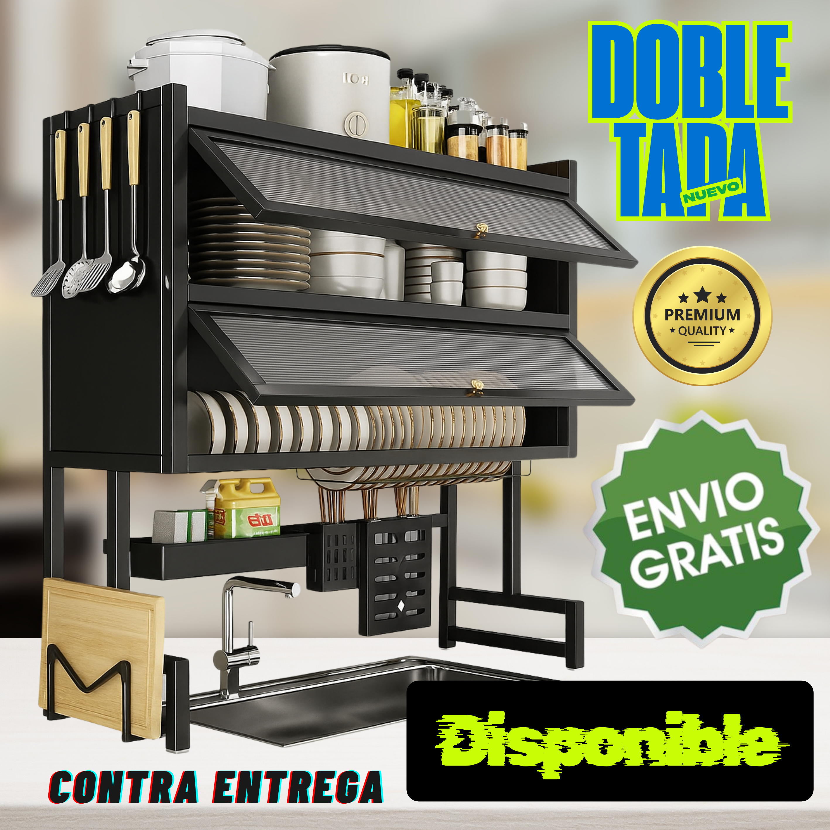 Escurridor CON DOBLE TAPA