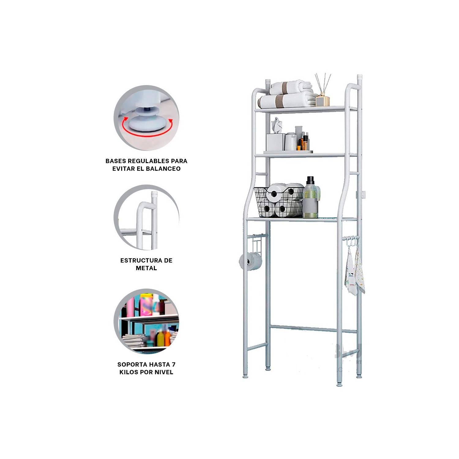 🛁 Estante Organizador de Baño – 3 Niveles