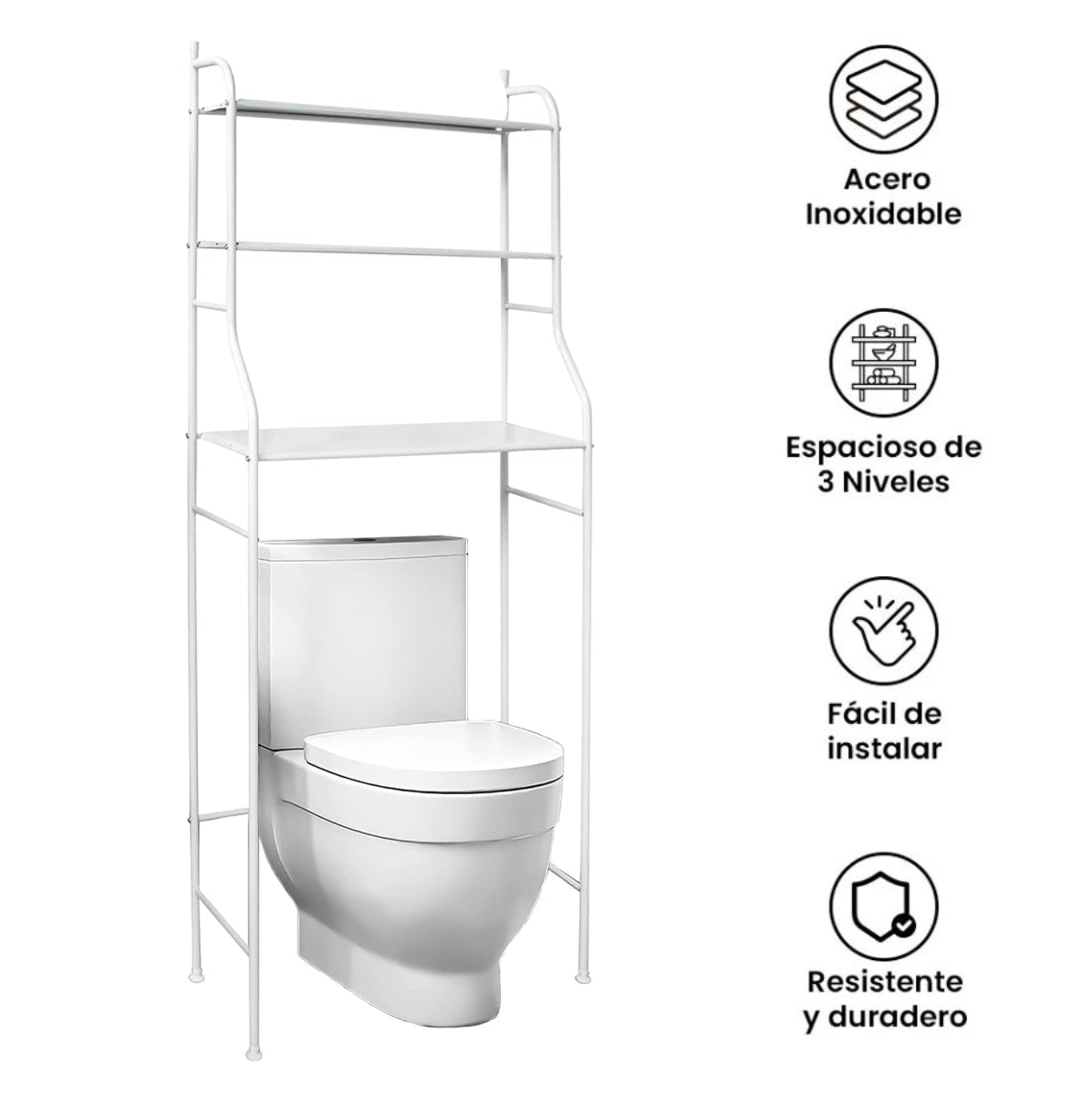 🛁 Estante Organizador de Baño – 3 Niveles