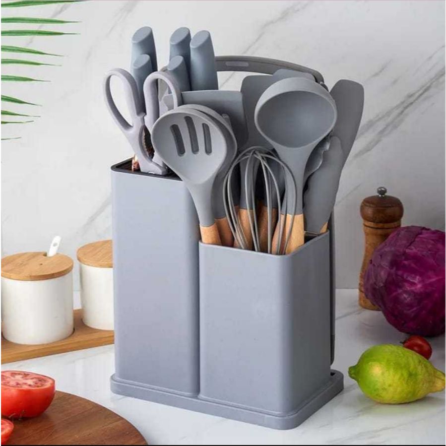 Set Utensilios Cocina En Silicona 19pz