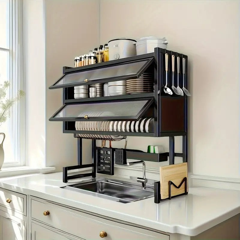 🌟 Escurridor con Doble Tapa 🌟