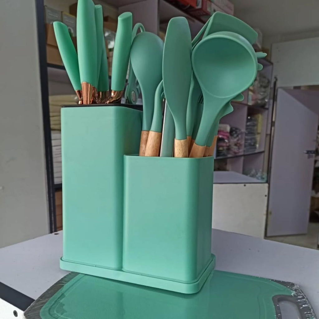 Set Utensilios Cocina En Silicona 19pz
