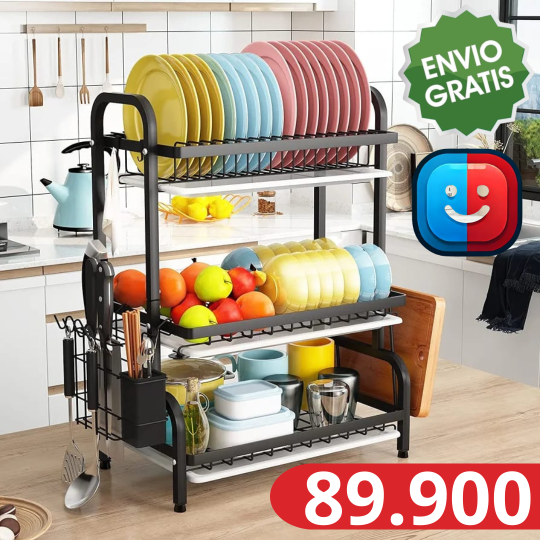 🍽️ Escurridor de 3 Niveles